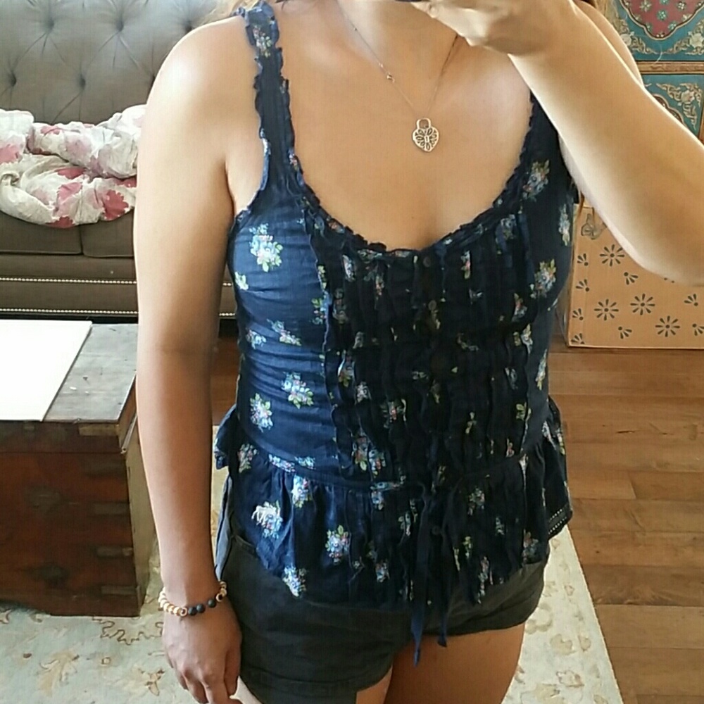 Abercrombie Floral Tank